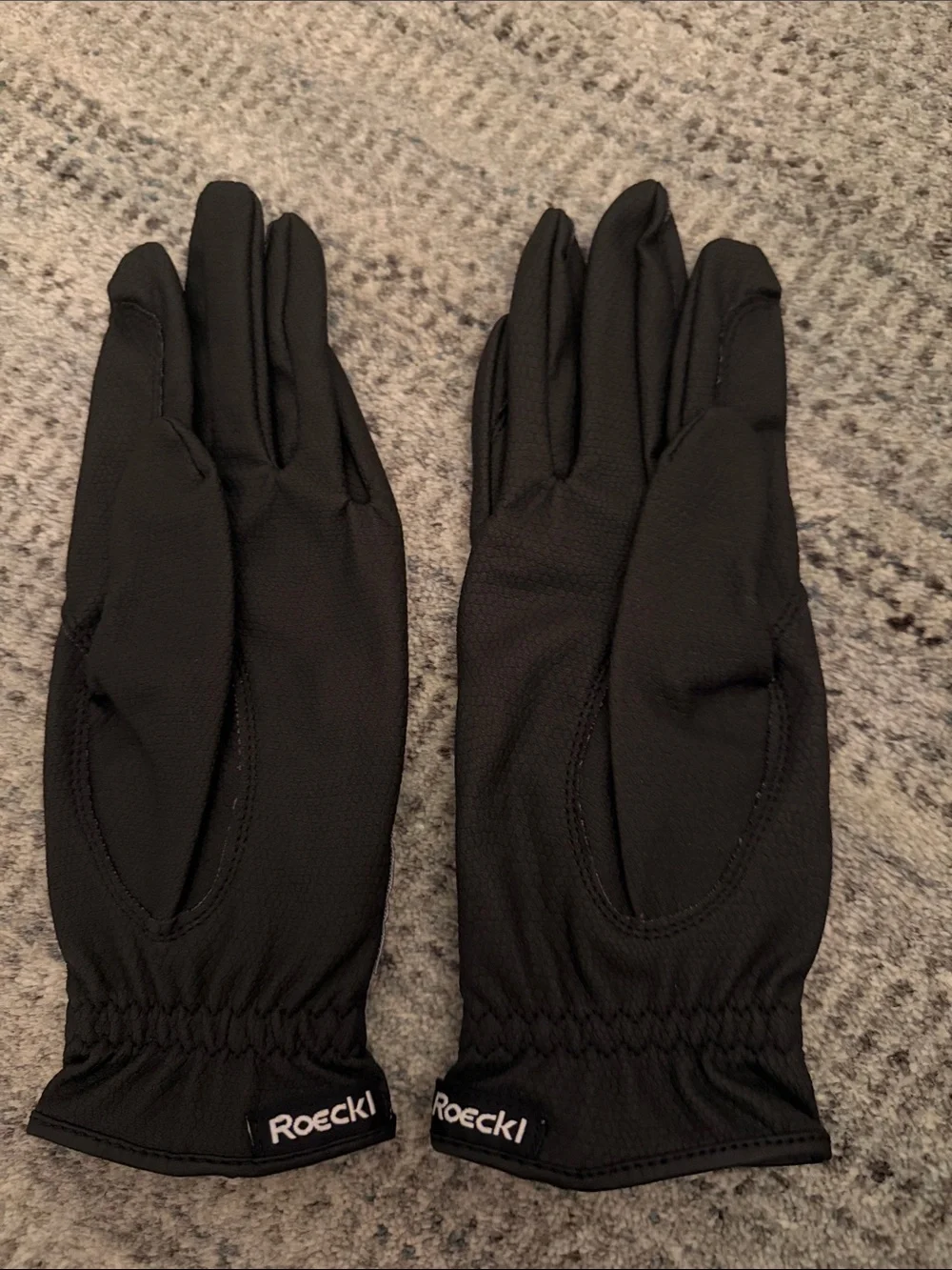 Roeckl Black Riding Gloves Size 8 - Brand New Never Worn